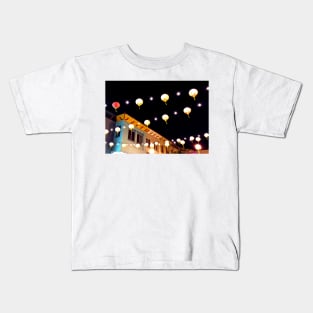 Lights Above Chinatown Kids T-Shirt